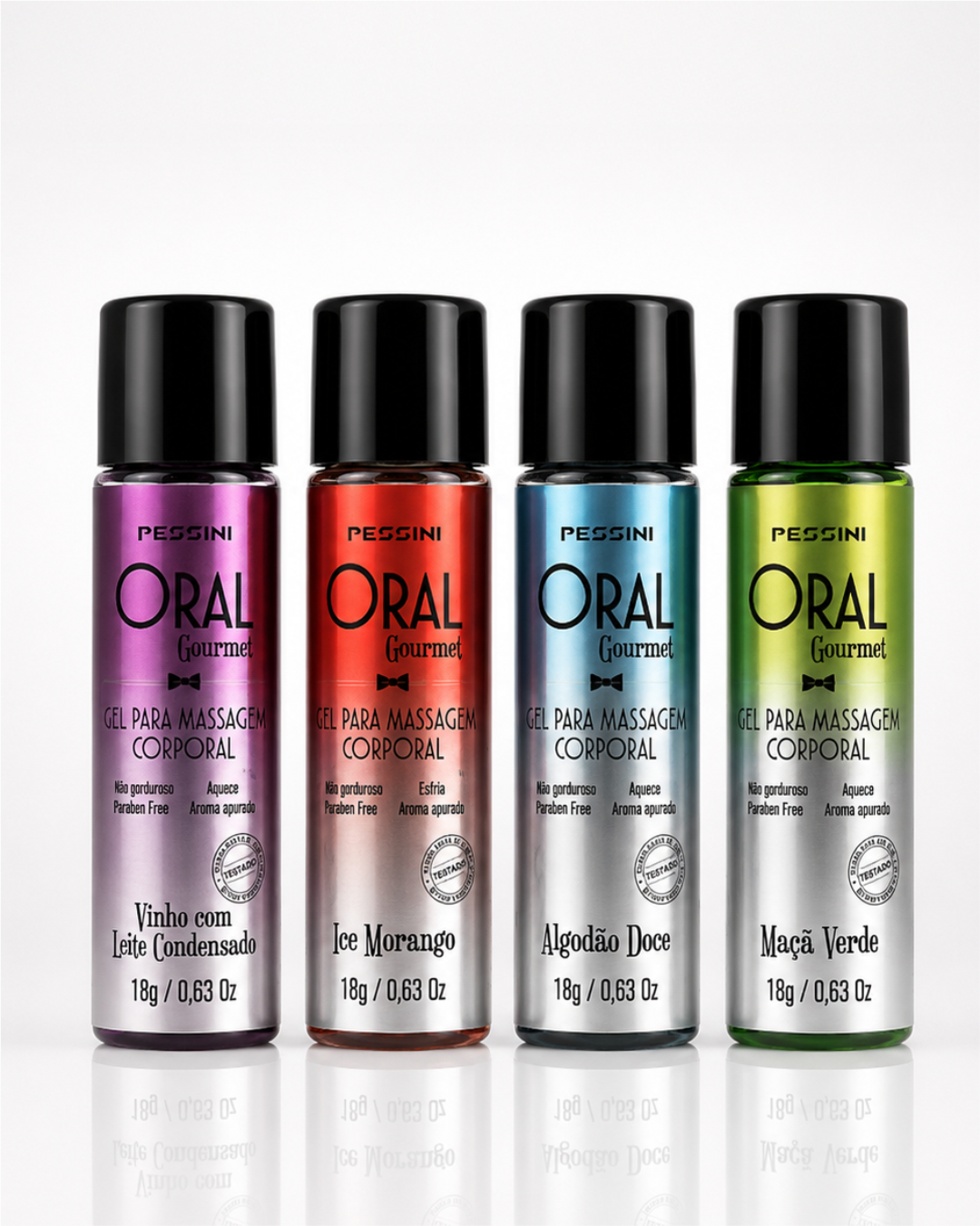 KIT ORAL GOURMET MINI GEL BEIJÁVEL QUE ESQUENTA / ESFRIA - 18G PESSINI