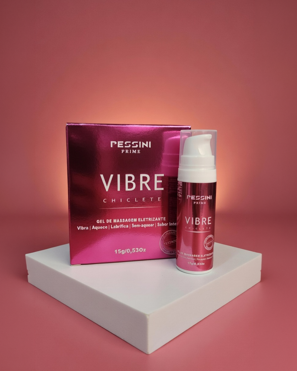 VIBRE GEL DE MASSAGEM ELETRIZANTE SABOR CHICLETE PESSINI