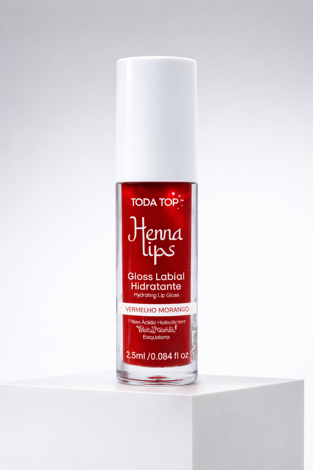 GLOSS LABIAL HOMECARE 3ML – VERMELHO MORANGO