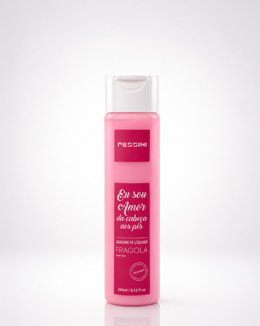 SABONETE LÍQUIDO FRAGOLA MORANGO 240ML PESSINI