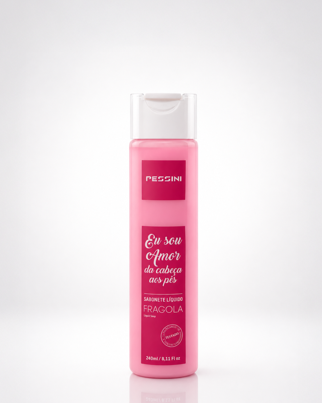 SABONETE LÍQUIDO FRAGOLA MORANGO 240ML PESSINI